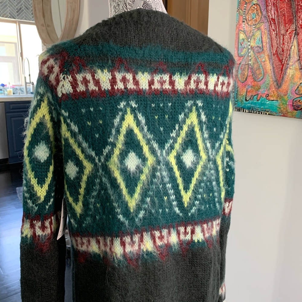 🔥SOLD🔥 Free People 'Frosted' Fair Isle Cardigan - Picture 11 of 12